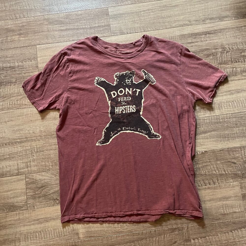 BUNDLE & SAVE! Men's LUCKY BRAND "Don't Feed the Hipsters" tee, Size L